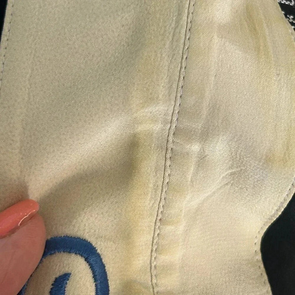 IB Diffusion Vintage 80s Colorblock 100% Silk BlouseSize 20W - Picture 5 of 9